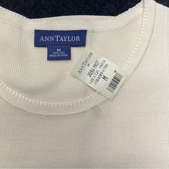 Ann Taylor Silk Cream Colored Shell - Picture 7 of 14
